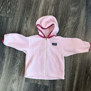 Patagonia Baby Girls 6 month fleece zip up hoodie